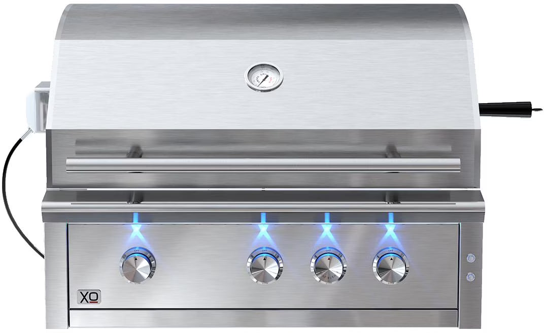 36 Liquid Propane Built-In Grill with Stainless Steel Burners and Rotisserie M83442