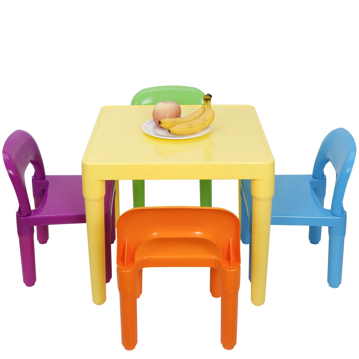 Colorful Plastic Kids Table with Four Chairs T926310