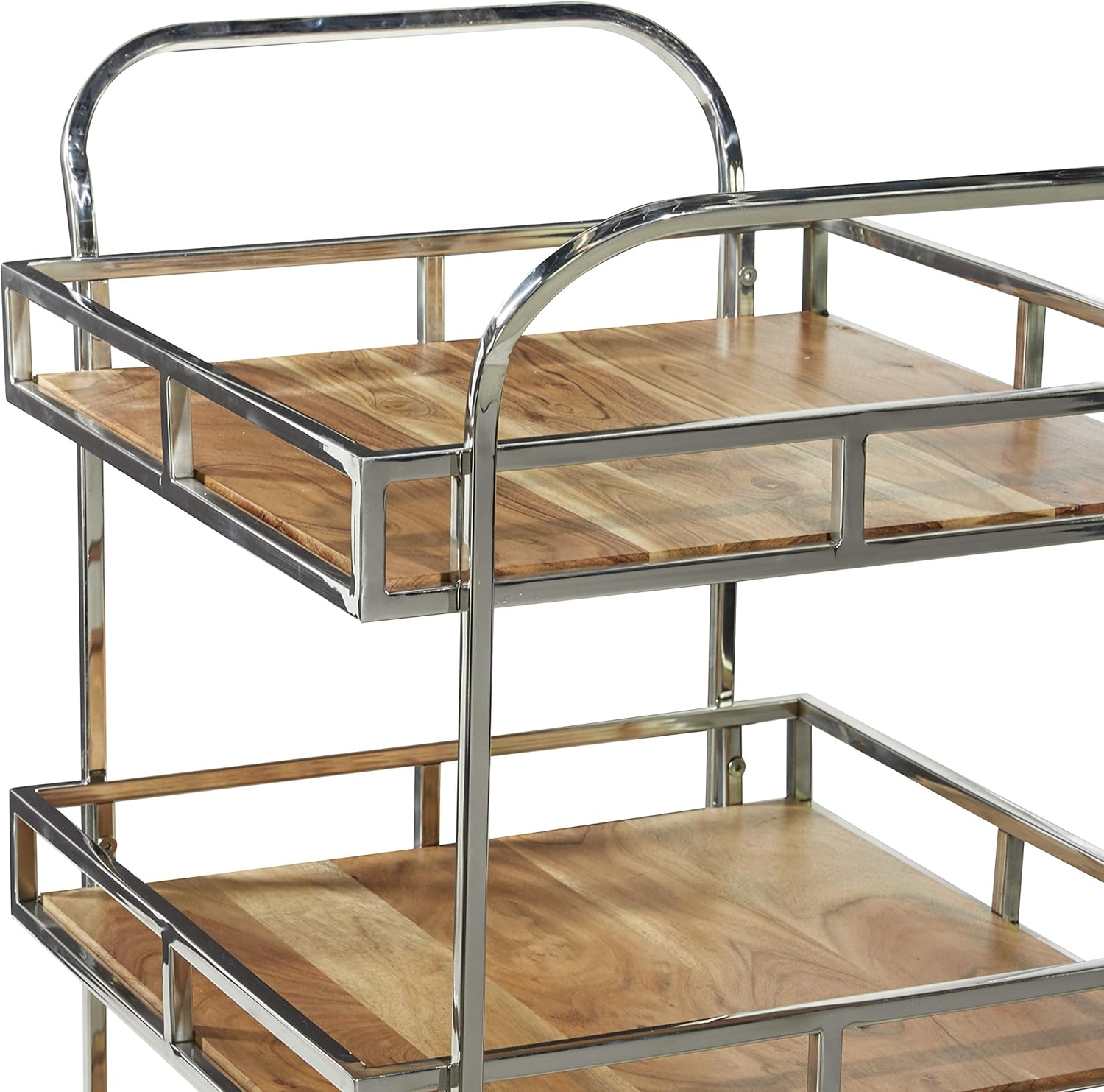 Multi Colored Stainless Steel Bar Cart B3984