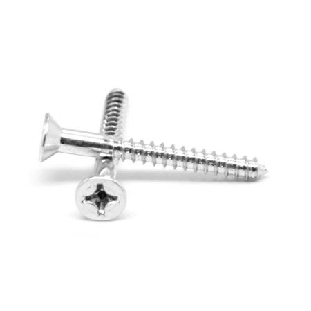 10 x 3/4 inch Wood Screw Phillips Flat Head Low Carbon Steel Zinc Plated F9911