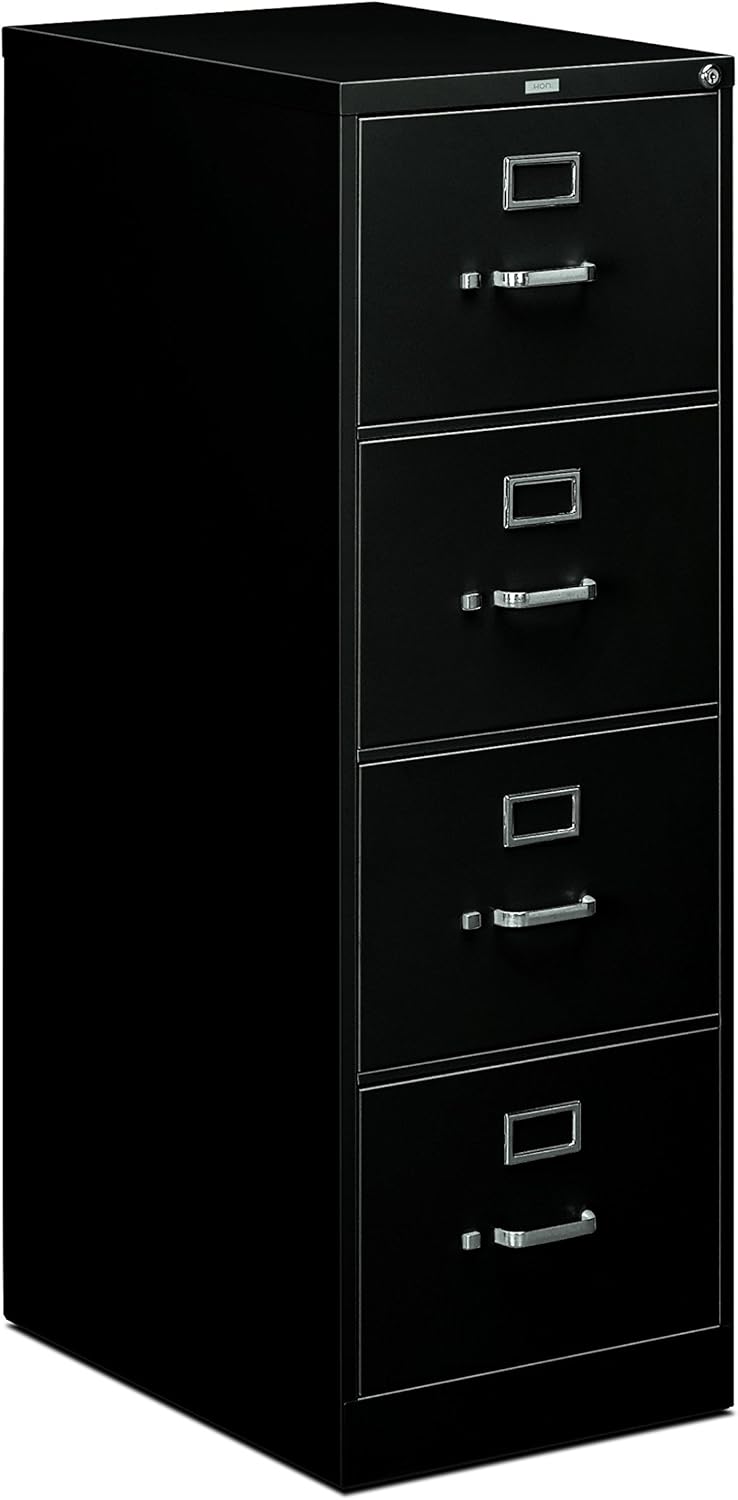 4-Drawer Legal File Filing Cabinet Black L602984