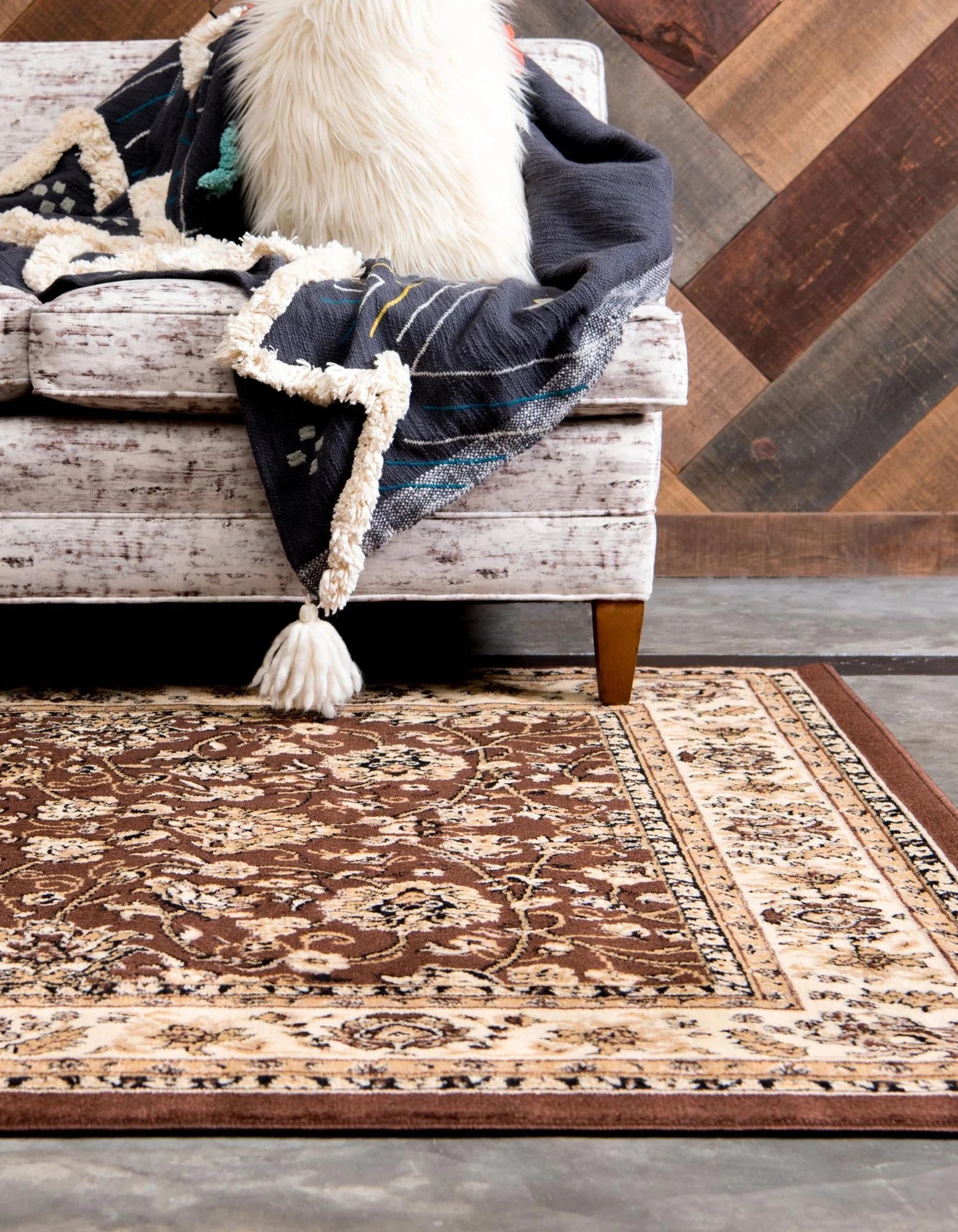 10' x 13' Brown Medium Rug W468863