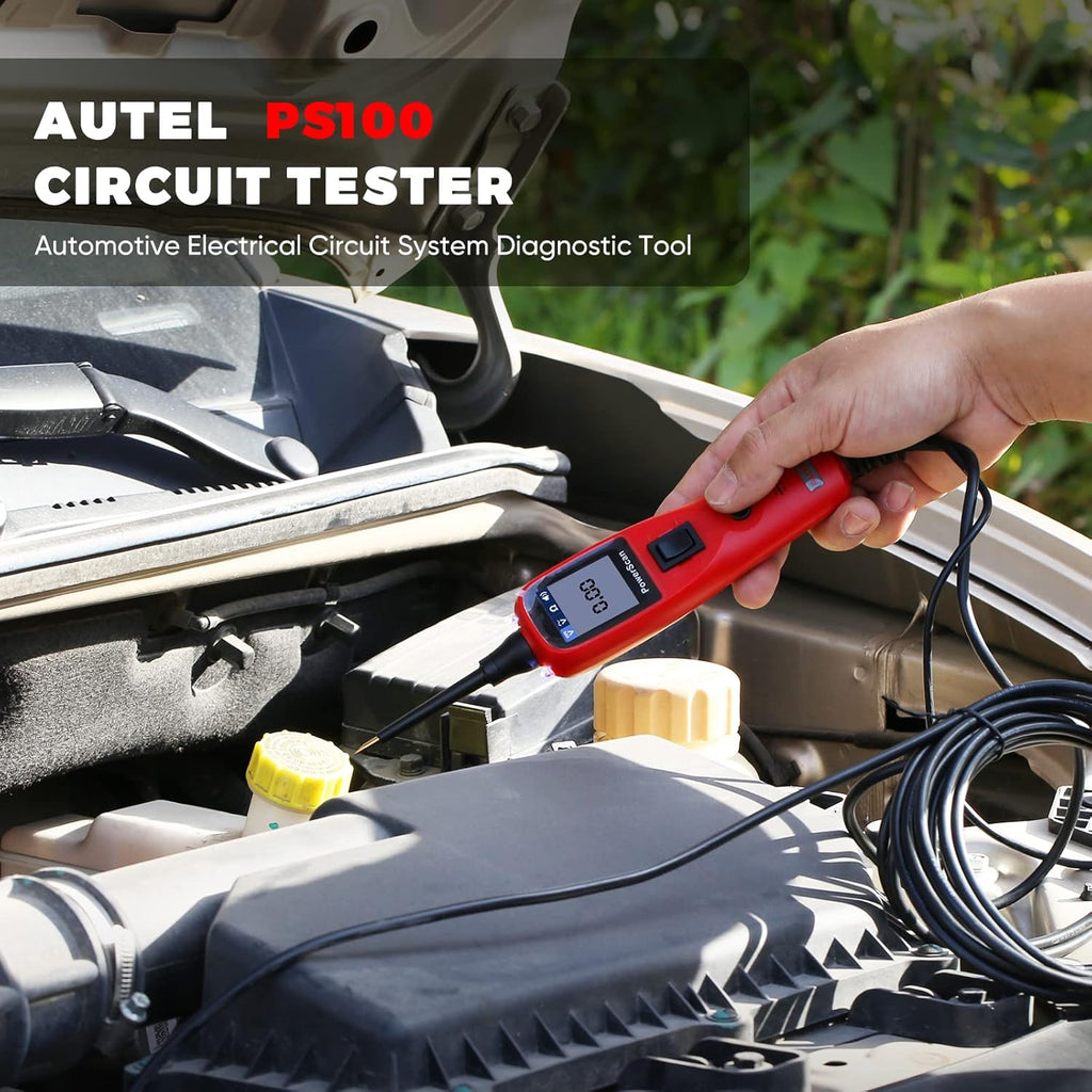 Red Automotive Circuit Tester Digital Voltmeter Y808