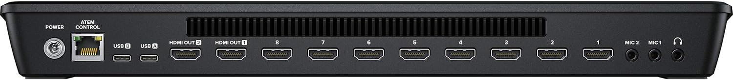 ATEM Mini Extreme ISO HDMI Live Streaming Switcher with 12V Power Supply, International Adapters & Standard HDMI Cable V5112