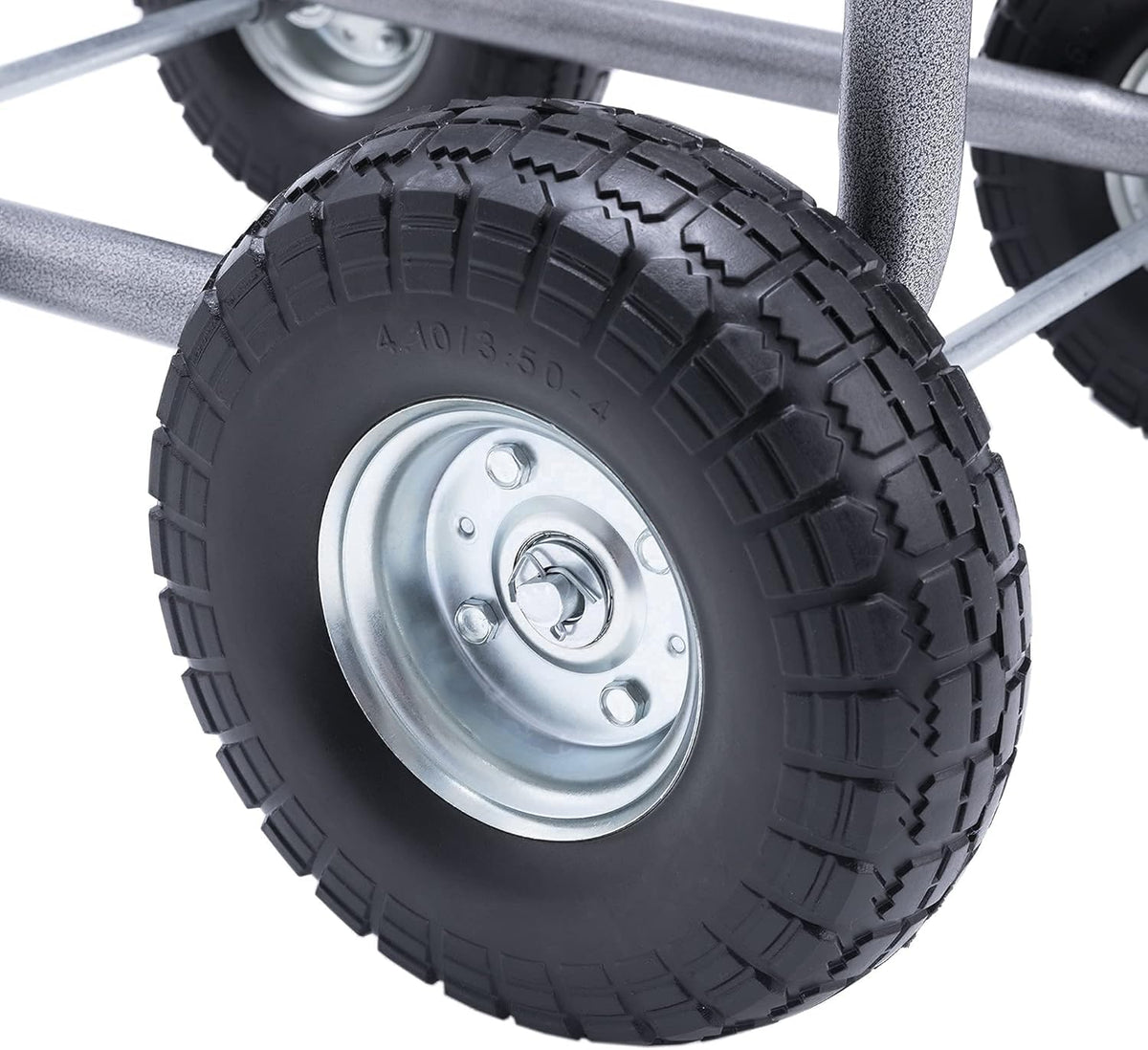 Industrial Hose Reel Cart with 4 Solid Wheels, 250-Feet Capacity X7682