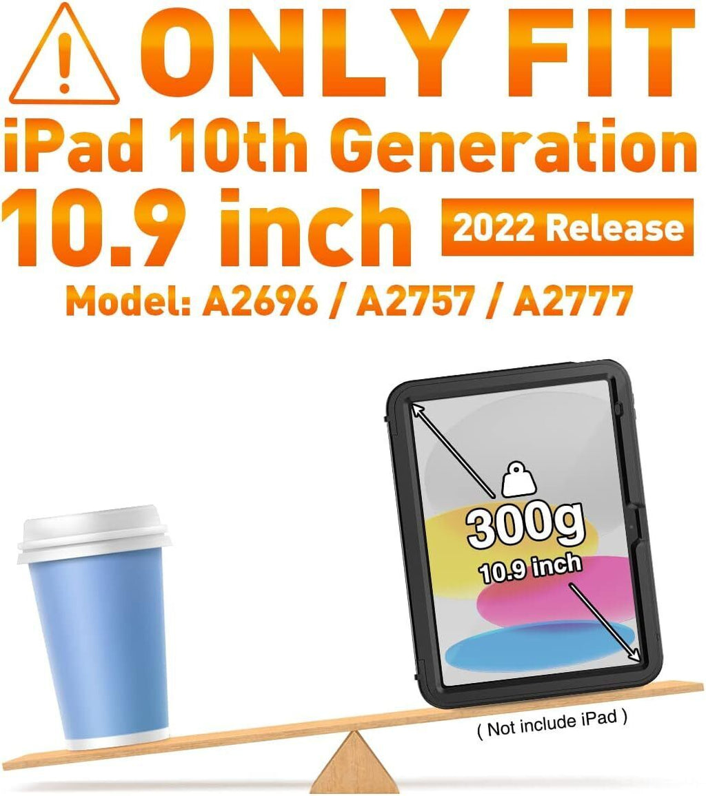 iPad 10th Generation 10.9 inch 2022 2023 Protective Cover with Pencil Holder Folding Stand V920476