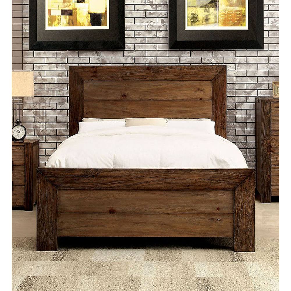 Rustic Natural King Panel Bed L69841