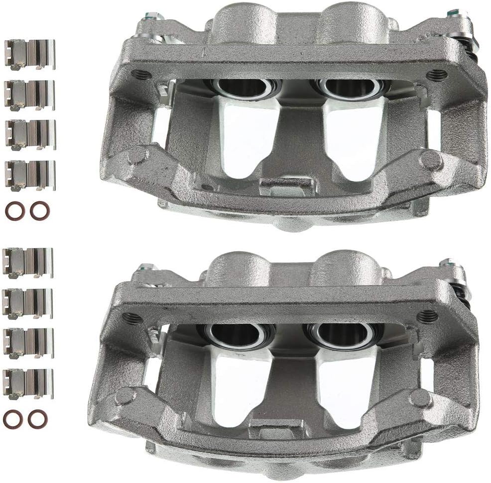 Brake Caliper Assembly with Bracket Rear Left Driver Side Pack of 2 S61422