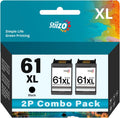 2 Black 61XL Ink Cartridge Combo Pack L61987