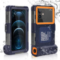 Waterproof Protective Case for Phones Up to 6.9 Inch with Lanyard I523543