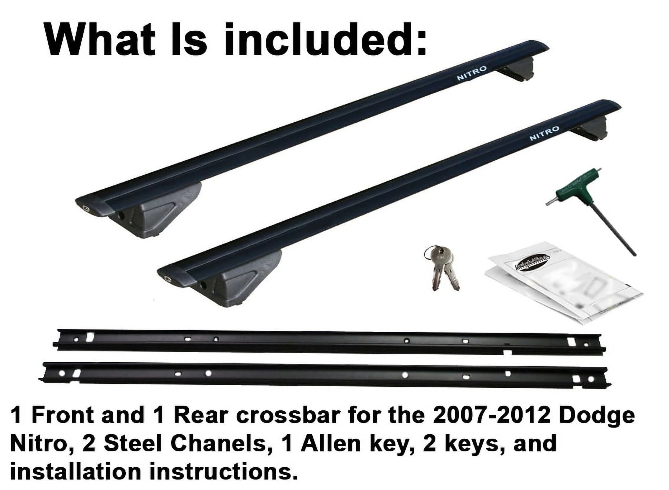 Roof Rack Crossbars for Dodge Nitro 2007-2012 I743170