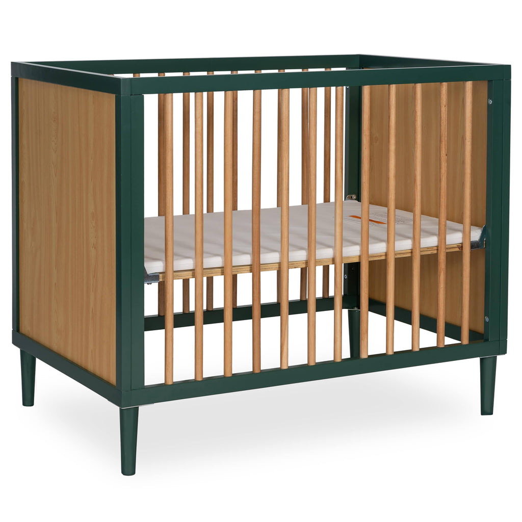 Mini Modern Convertible Crib with Rounded Spindles J67221