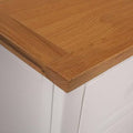 White Solid Oak Wood Sideboard S8454