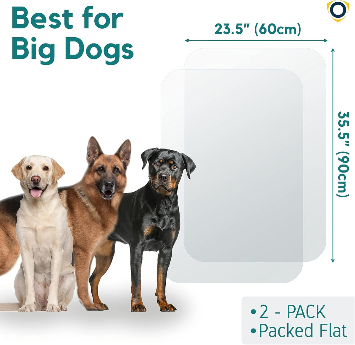Clear Door Protector 2 Pack 35.5 x 24 Anti-Scratch Guard J757764