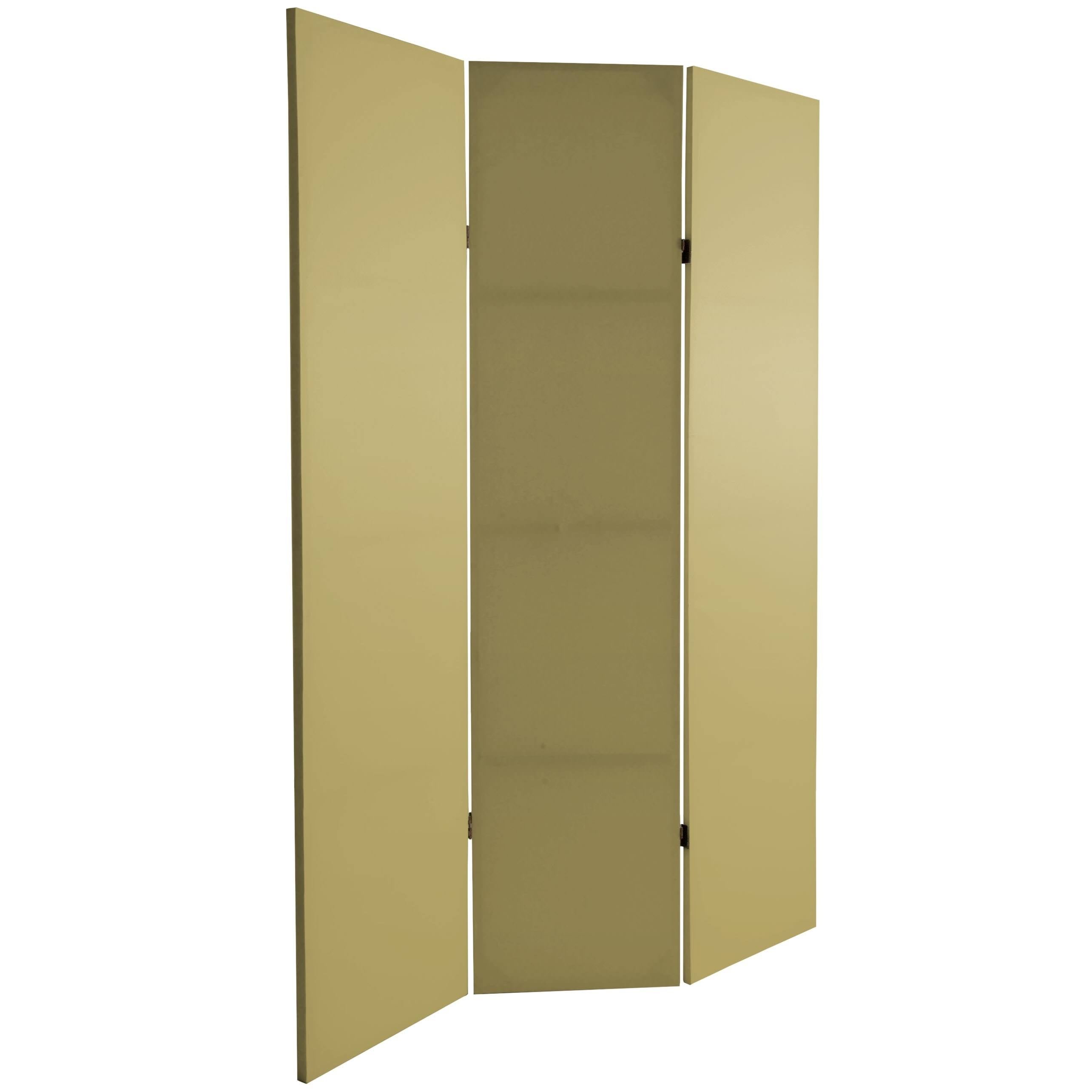 Khaki Canvas Room Divider A900962