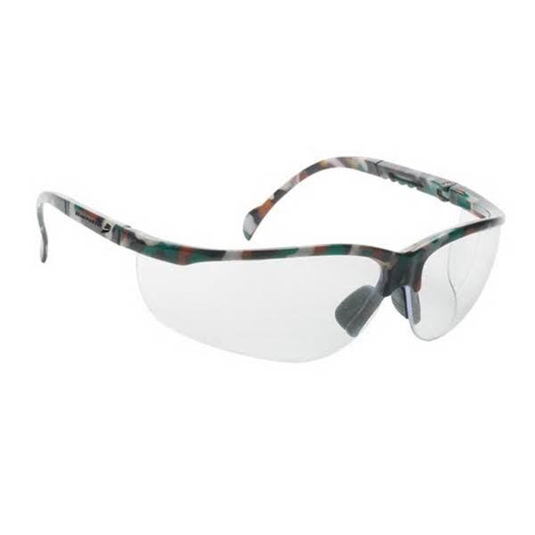 Printed Wrap Around Safety Glasses with Clear Lens T335