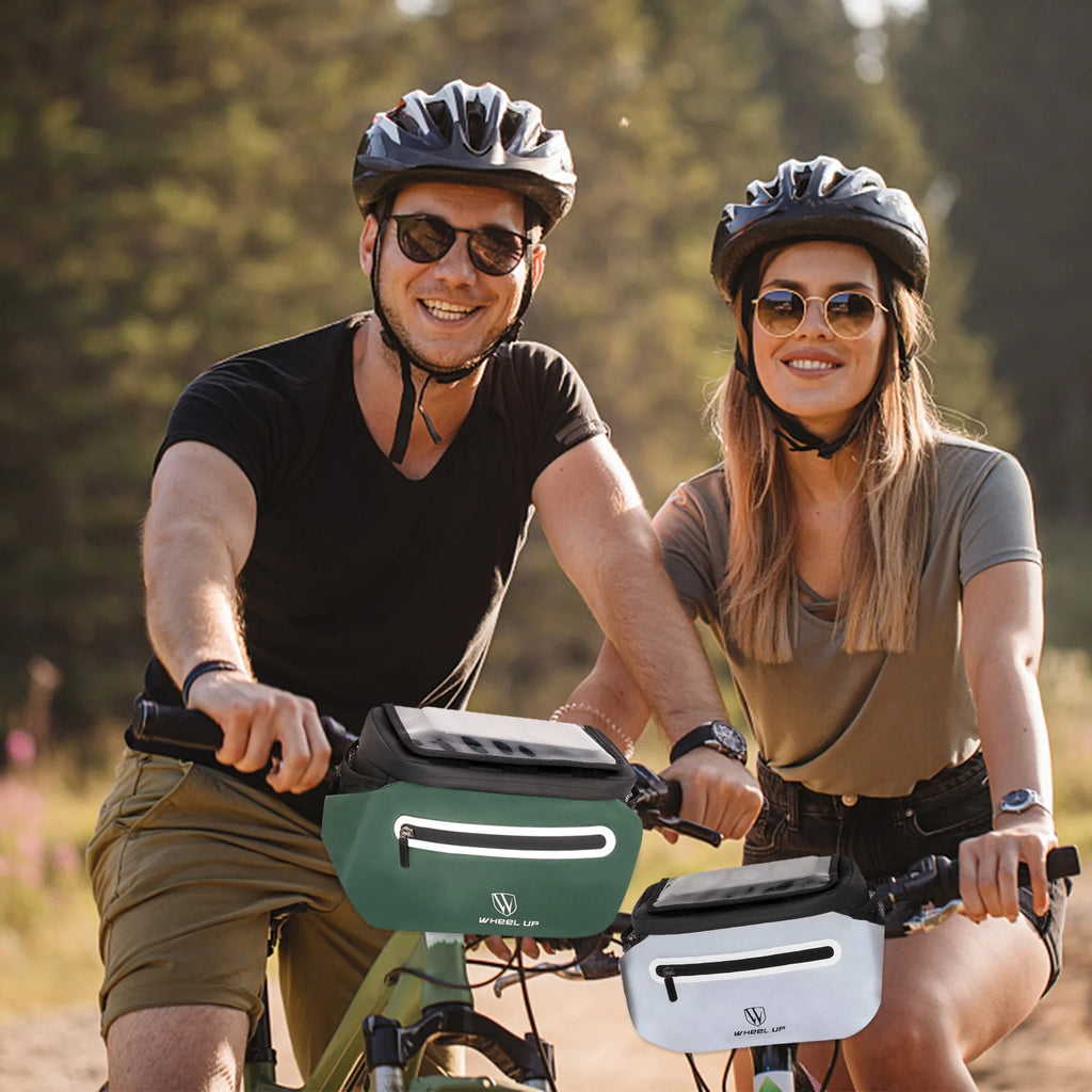 Handlebar Storage Pouch with Touchscreen Phone Holder P9289