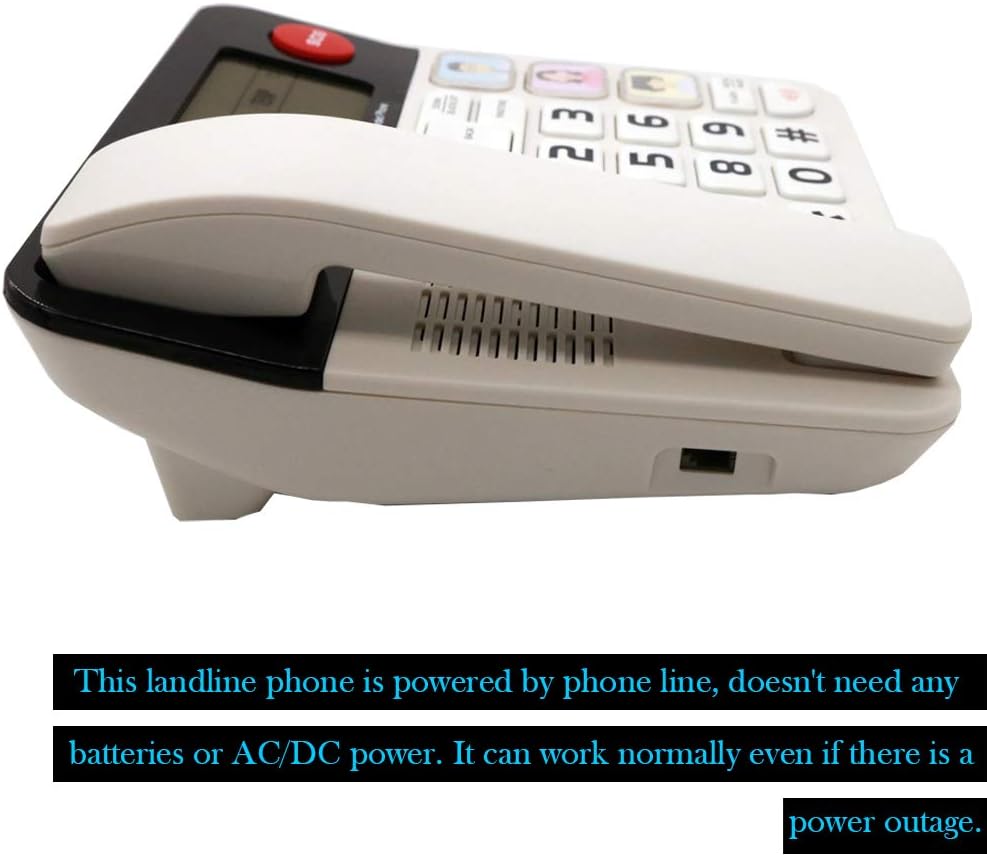 Corded Phones with Big Button, Caller ID, Amplified Phones, Pack of 2 L67686
