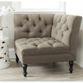 Olive Tufted Corner Chair X42755