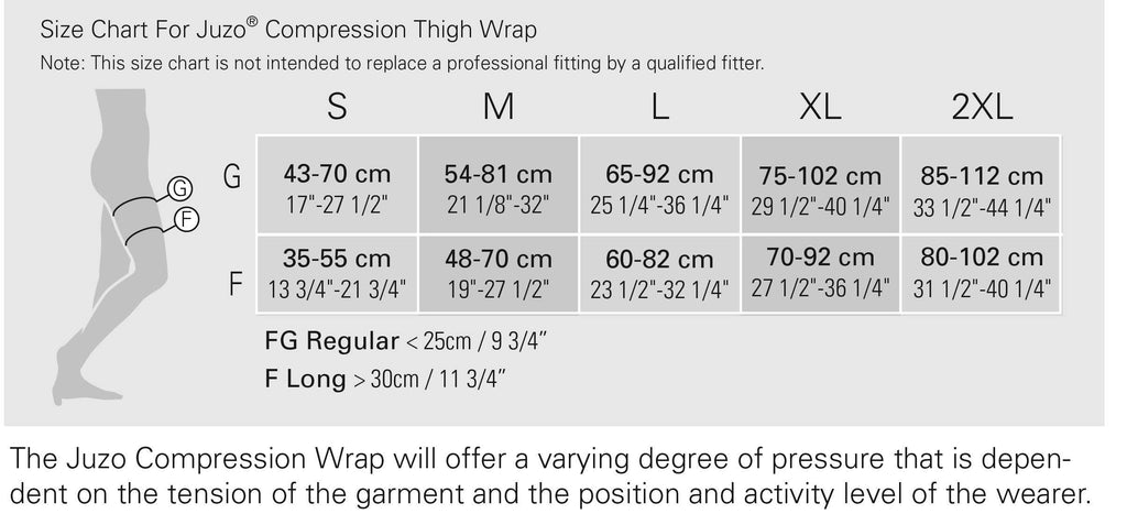 Thigh Compression Wrap, Regular, 2XL J1782