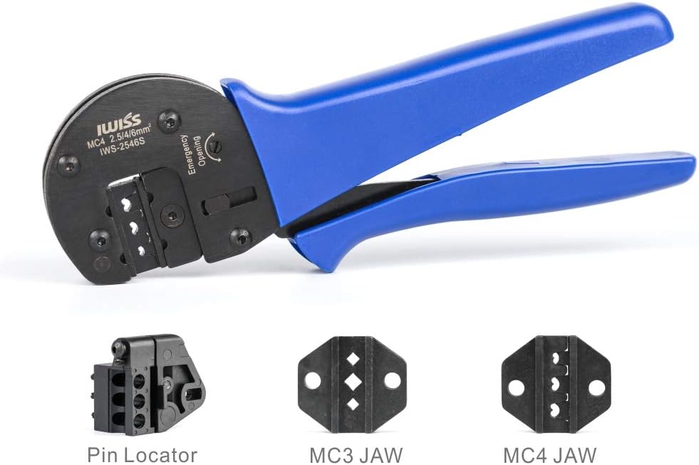 Solar Crimping Tool Kit with Wire Cable Cutter and Stripper R65455