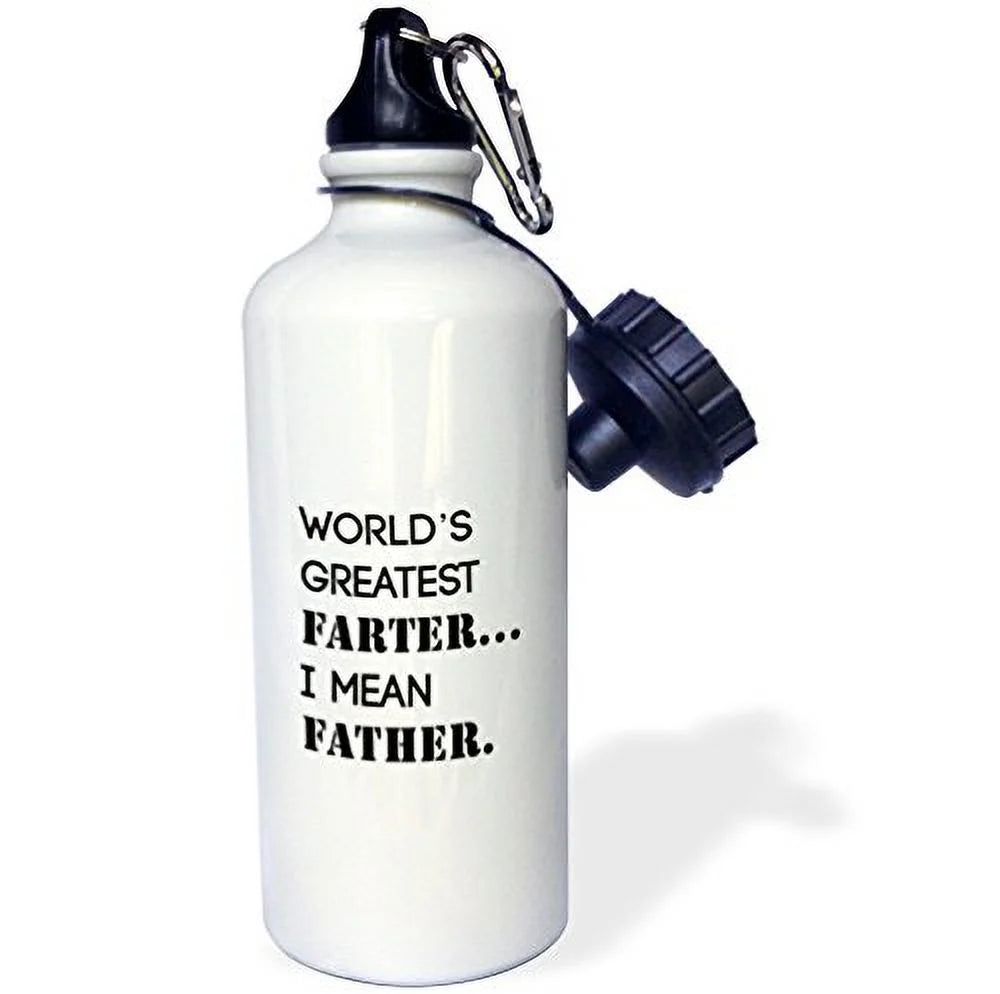 21 oz White Sports Water Bottle S8406