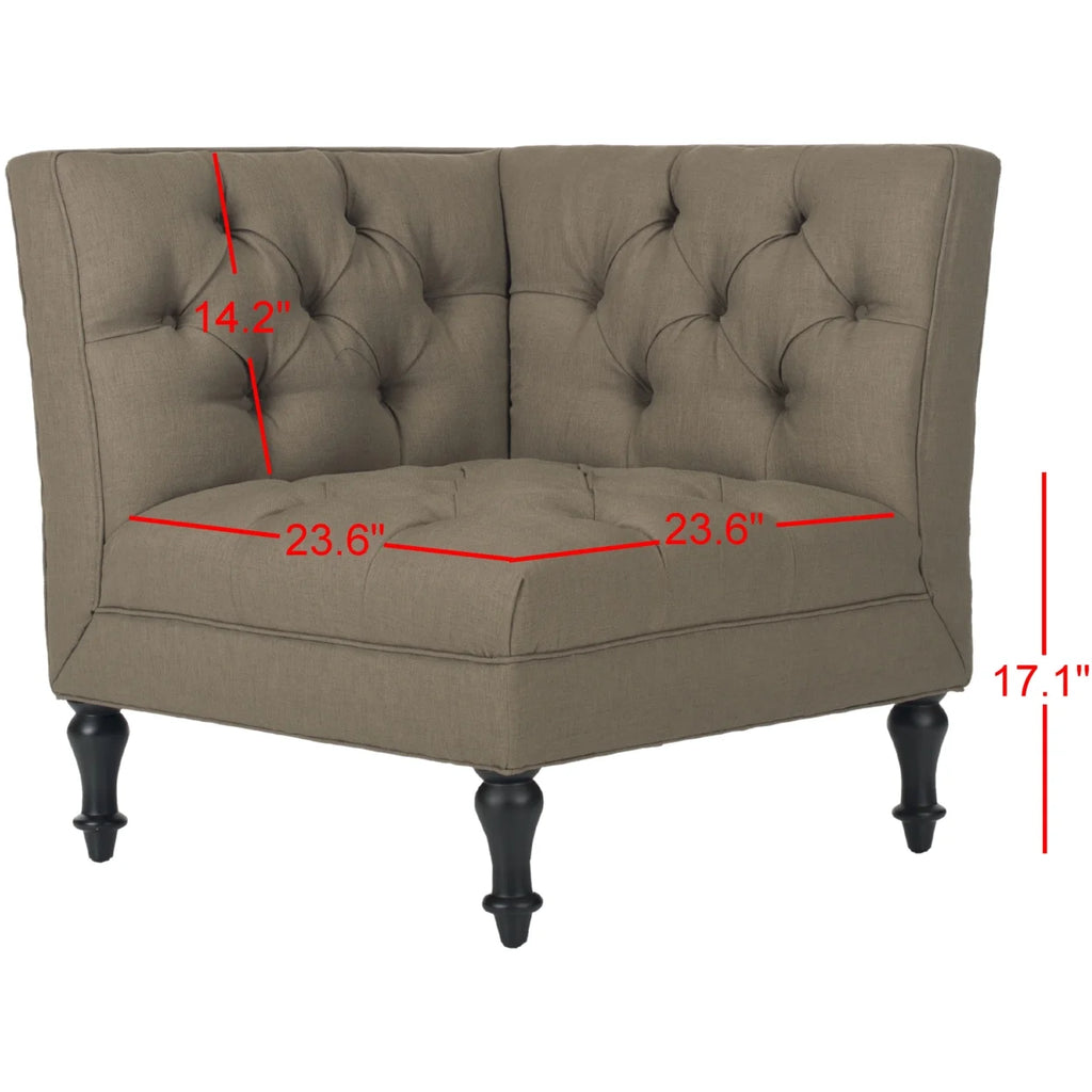 Olive Tufted Corner Chair X42755