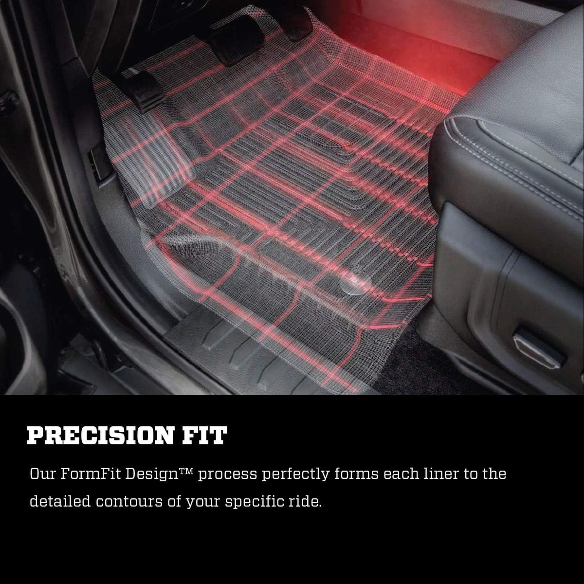 Black Front Floor Liners 2 Pcs J3599