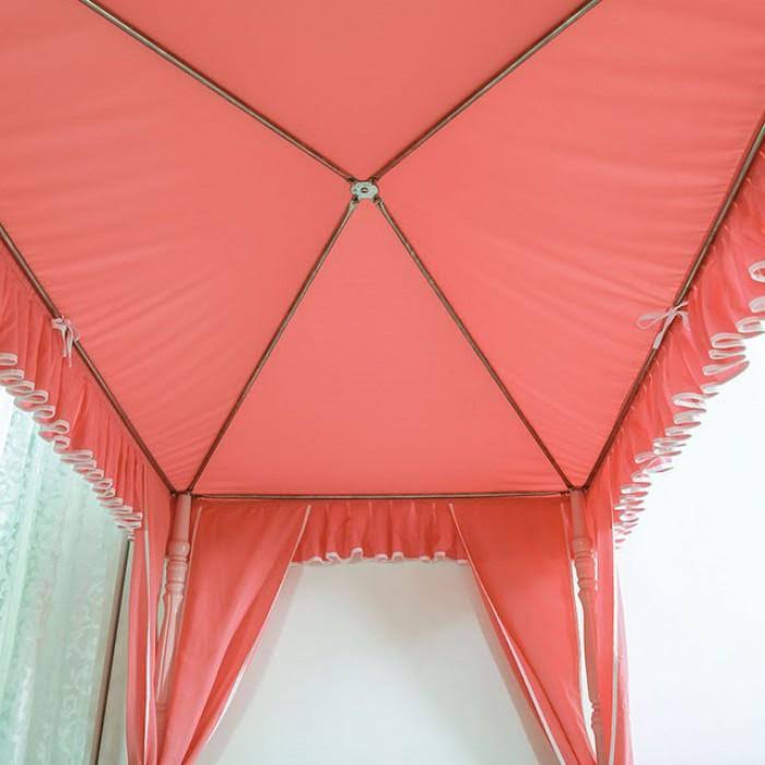 Light Pink Twin Bed A7076