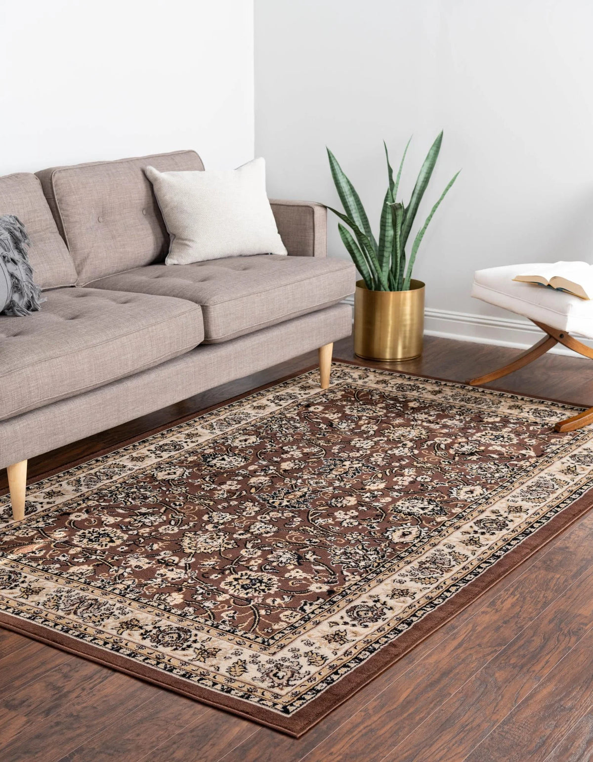 10' x 13' Brown Medium Rug W468863