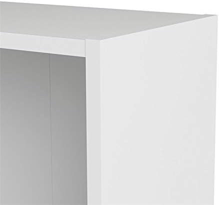 Tall Narrow 5 Shelf Bookcase in White U571251