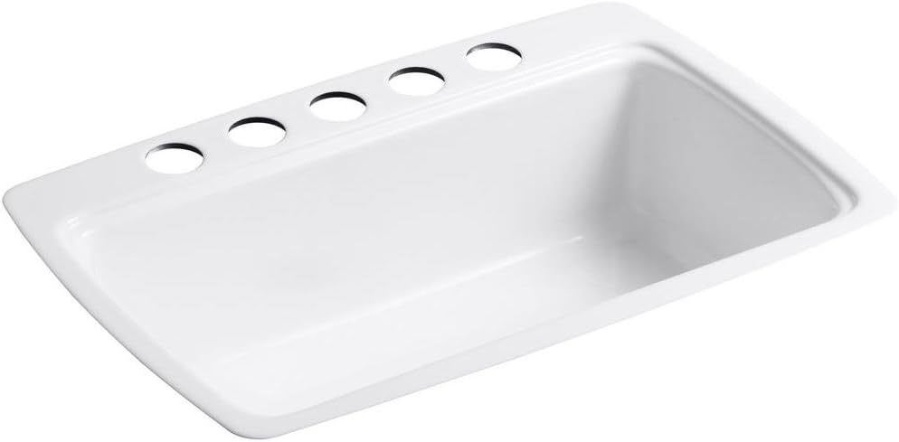 White Undercounter Kitchen Sink N705