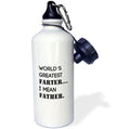 21 oz White Sports Water Bottle S8406