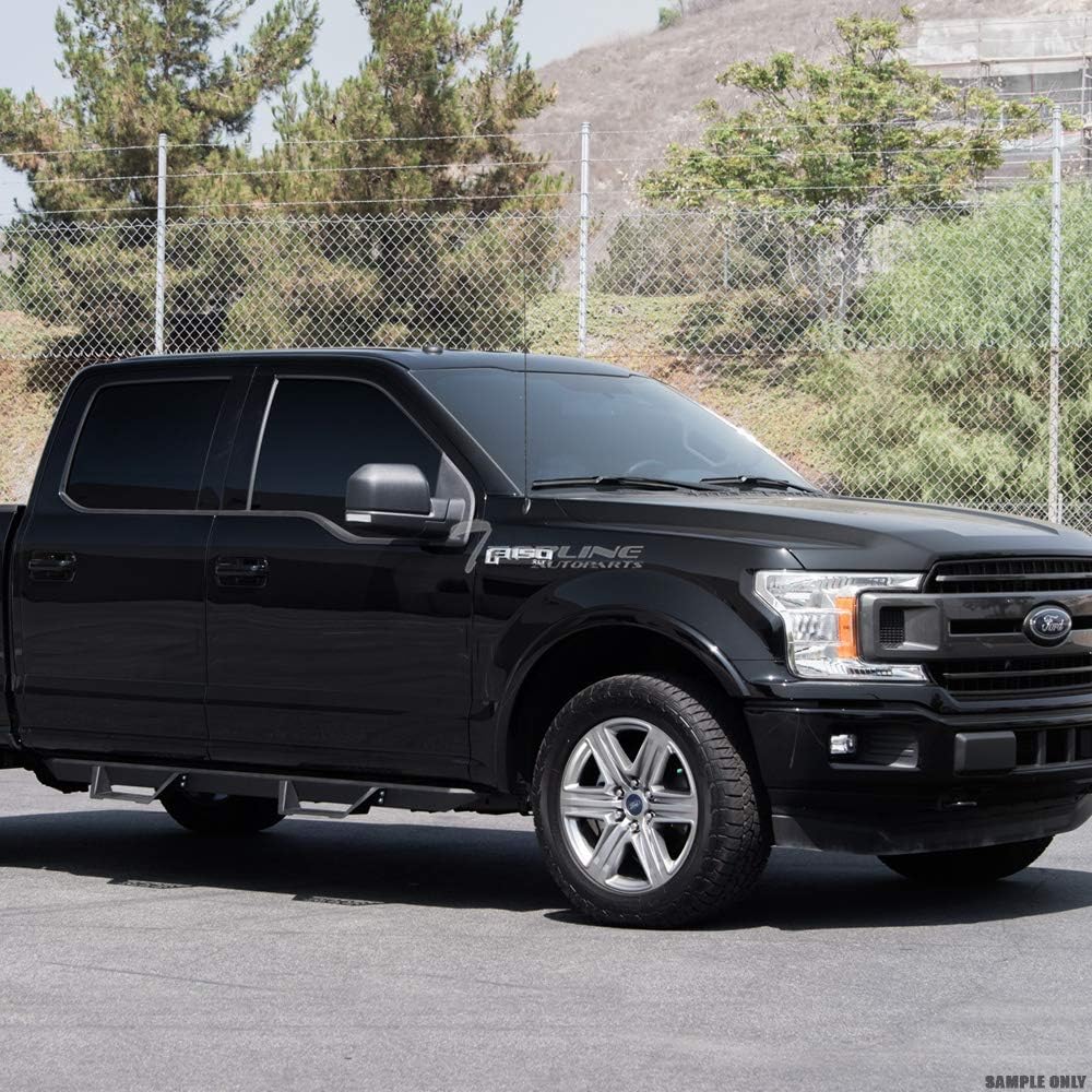 Matte Black Steel Modular Drop Step Side Nerf Bars F248