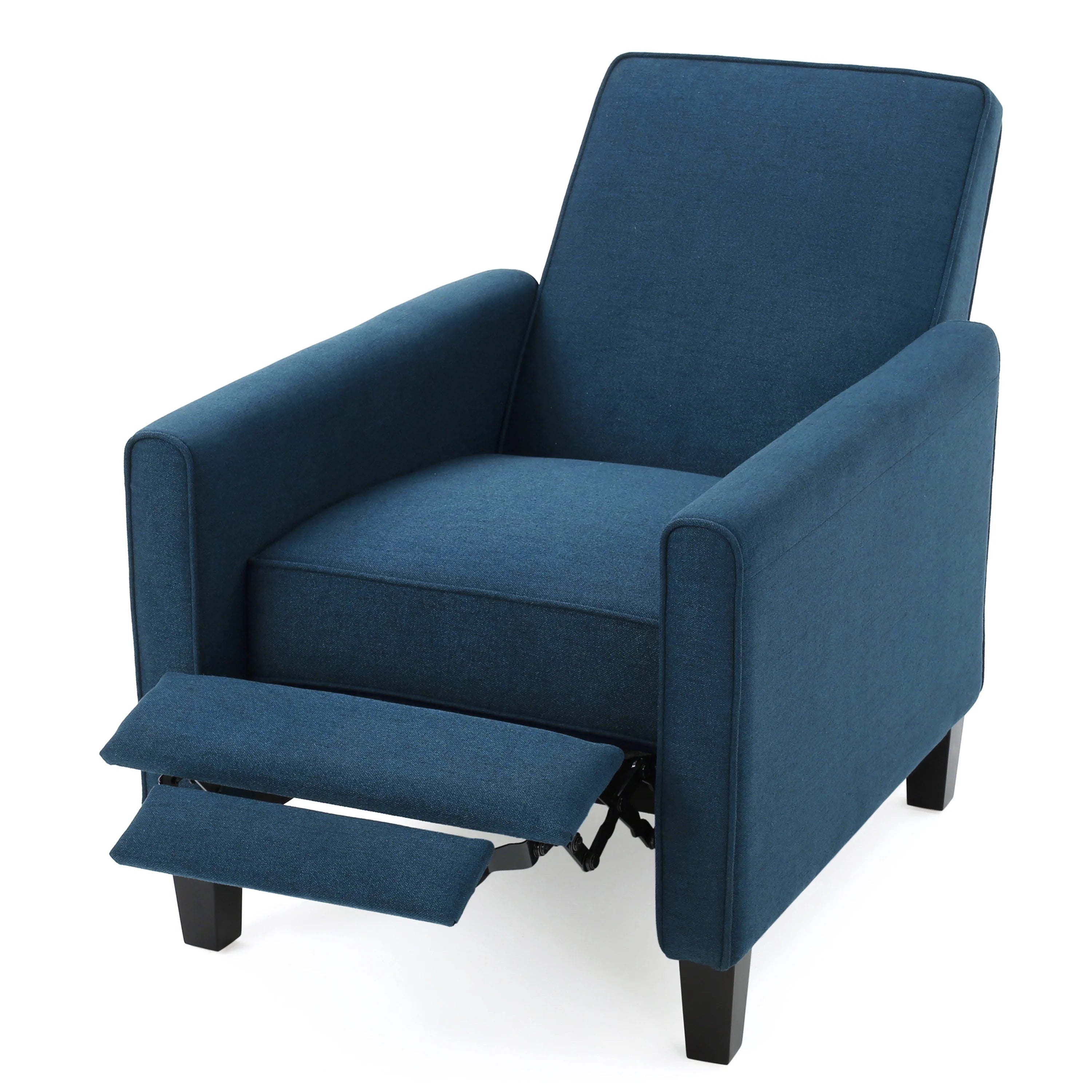 Dark Blue Fabric Recliner Club Chair Q624236