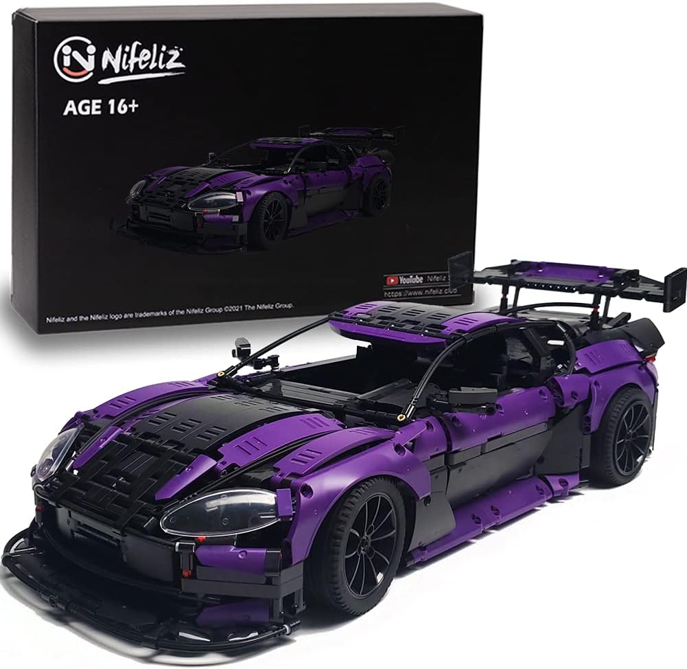 1:8 Scale Sports Car Building Blocks Model (3850 Pcs) E225
