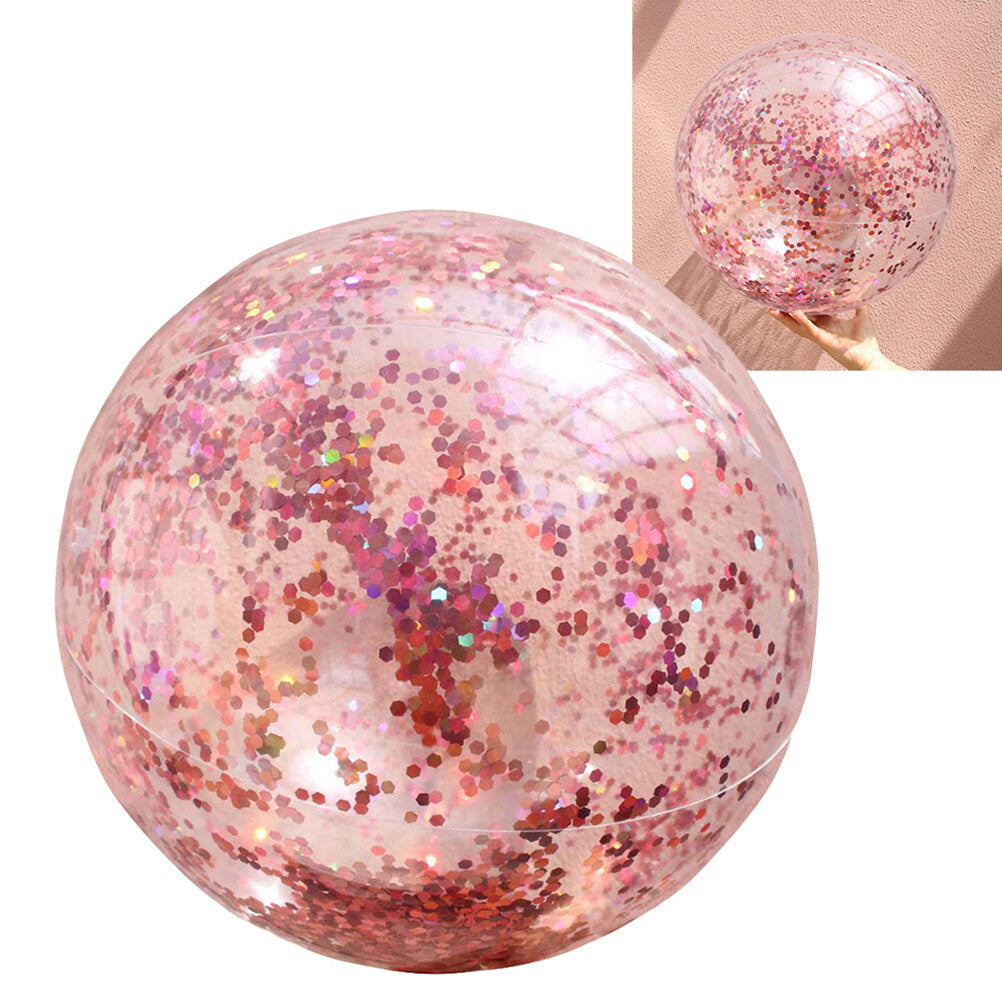 Golden Sequin Beach Ball Set of 4 with Pump B93648