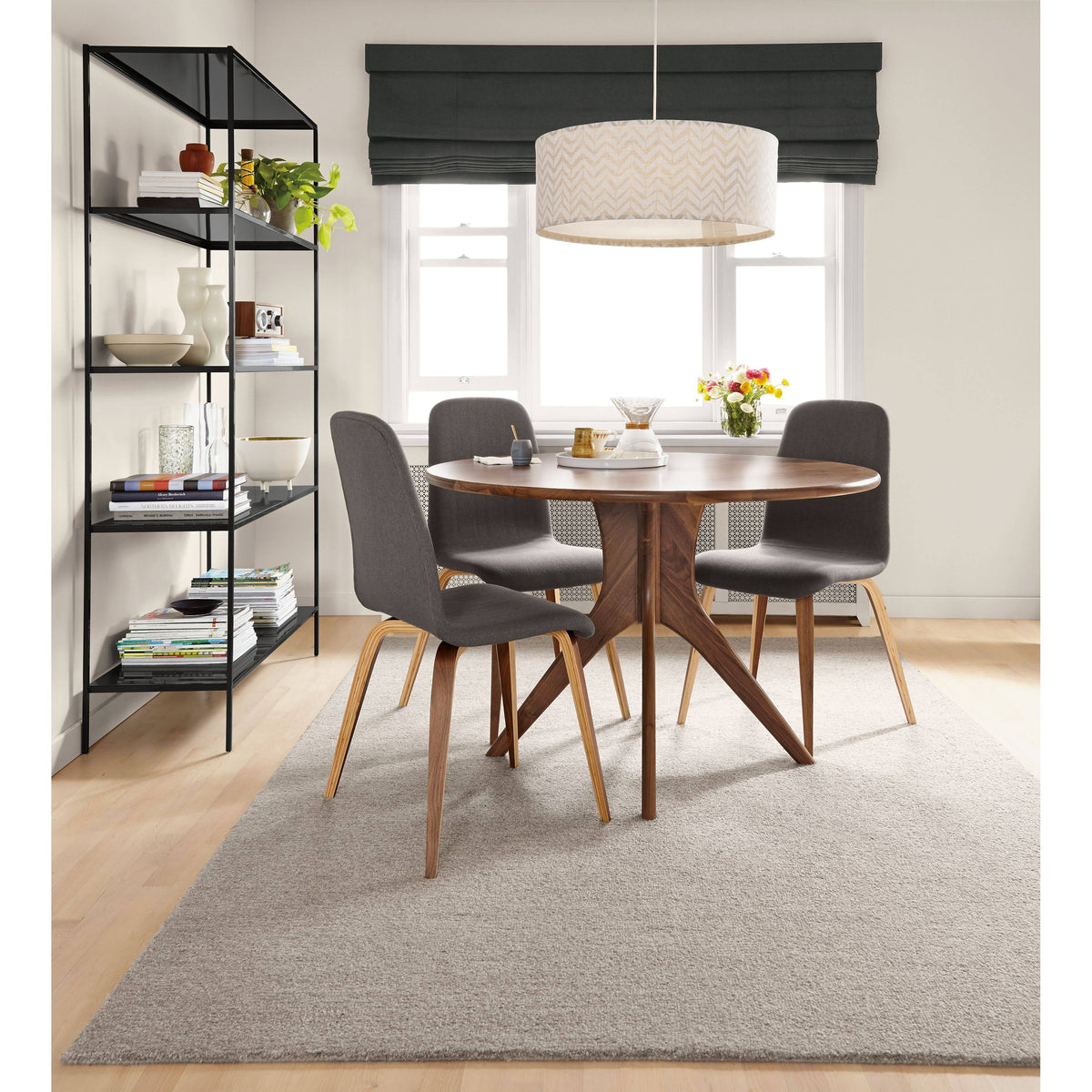 Slim Bookcase 15d 15W 72H in Silver Grey P730542