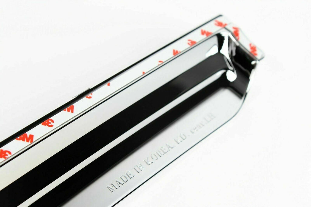Chrome Side Window Visors Rain Guards Deflectors for 2017-2021 Tesla Model 3 C3584