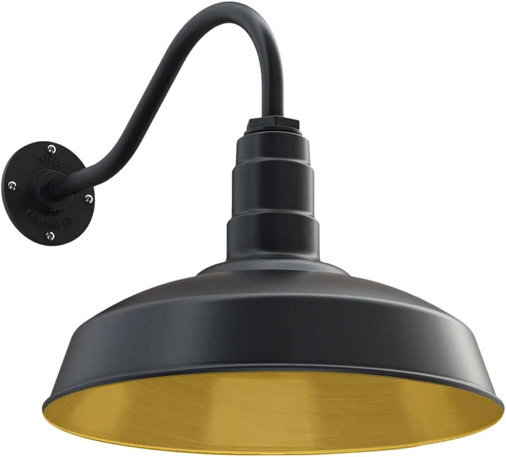 Matte Black Gooseneck Barn Light G3639