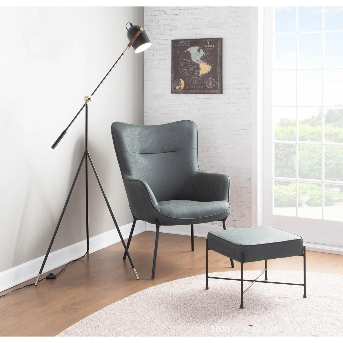 Lounge Chair with Ottoman M79493