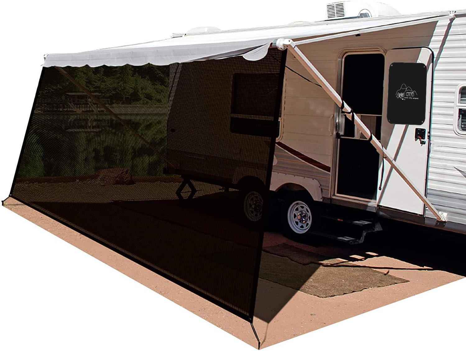 RV Awning Shade Screen Kit 8'x15'3 Pack of 2 W5069