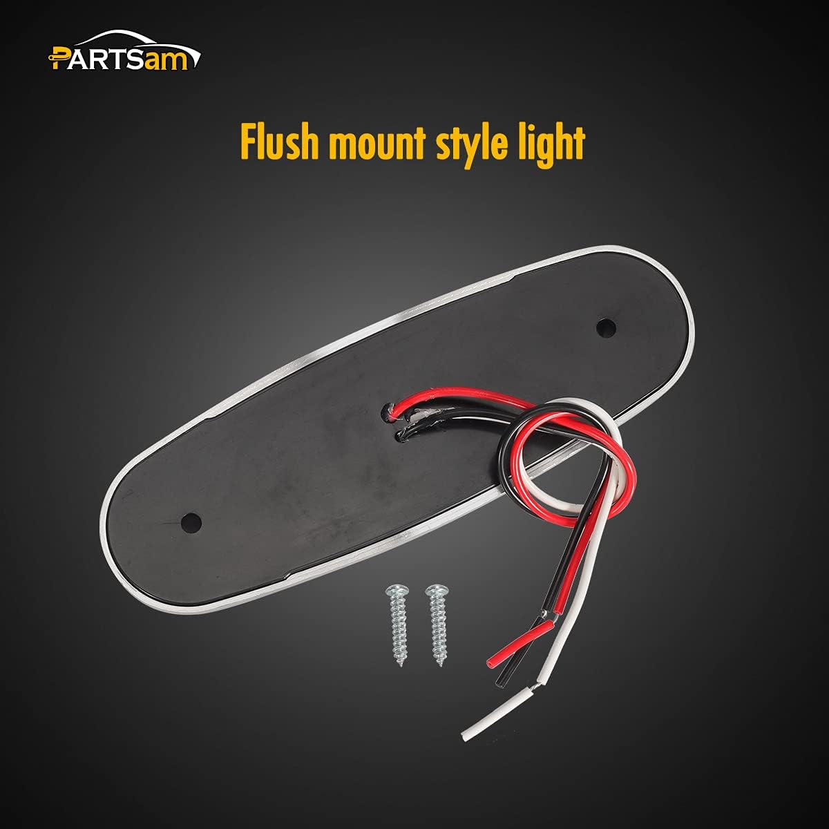 14Pcs 6.5" Inch Amber LED Side Marker Lights Surface Mount Turn Signals 12V Pack of 2 U37627