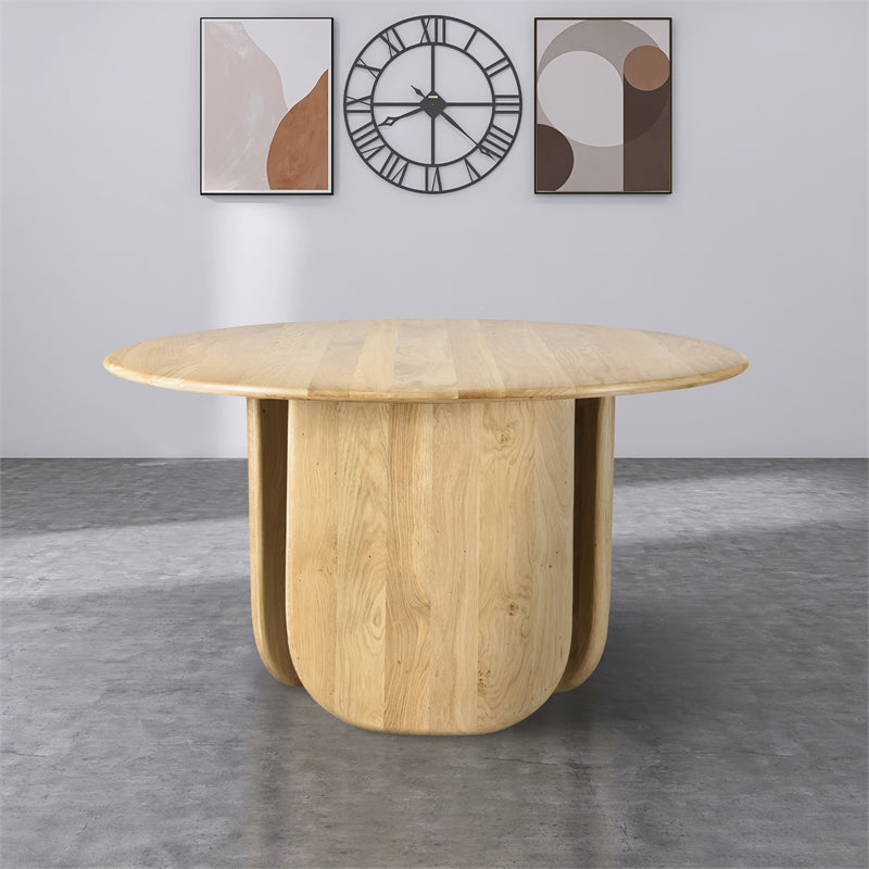 Mid-Century Wood Dining Table in White Oak/Natural Oak R343