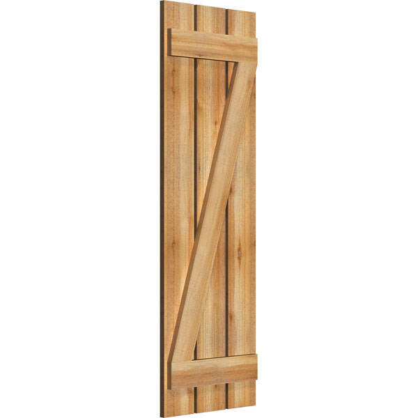Rough Sawn Western Red Cedar Board-n-Batten Shutters F808981