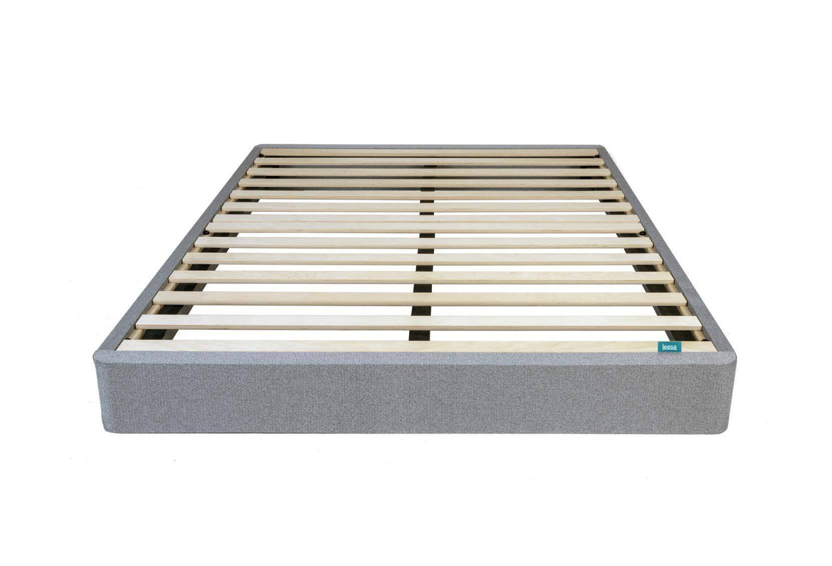 Gray California King Size Bed Mattress Foundation T530