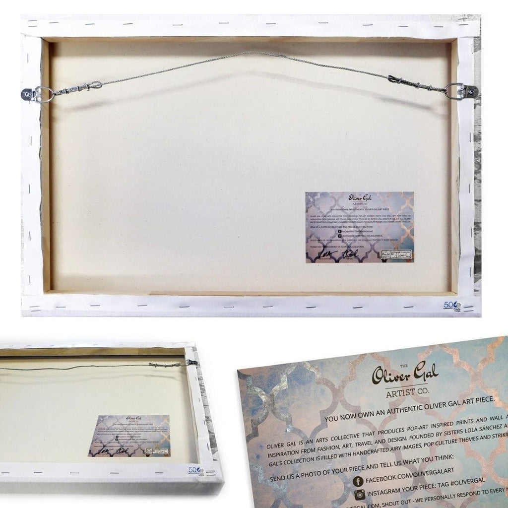 Blue Mitad Squared Coastal Canvas J702