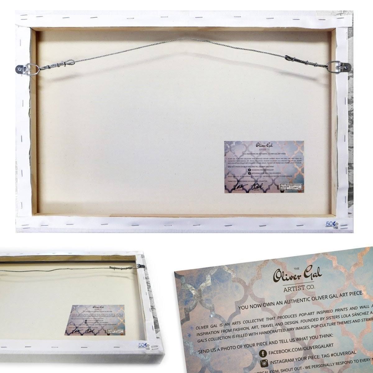 Blue Mitad Squared Coastal Canvas J702
