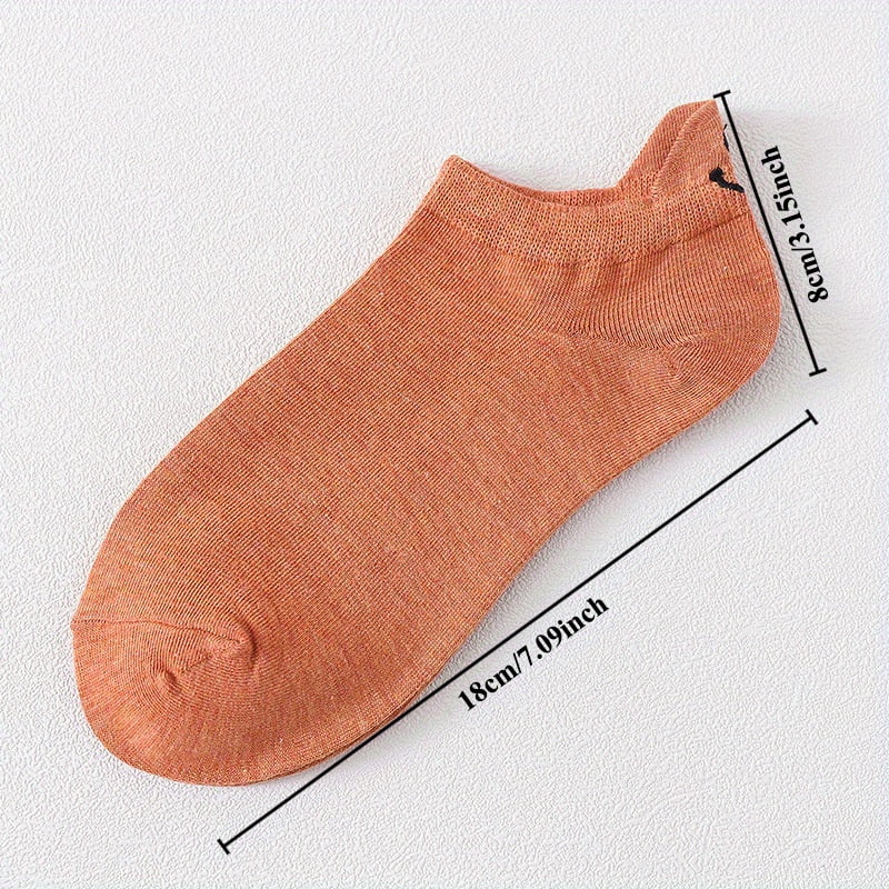 10 Pairs Cotton Low Top Socks T7824