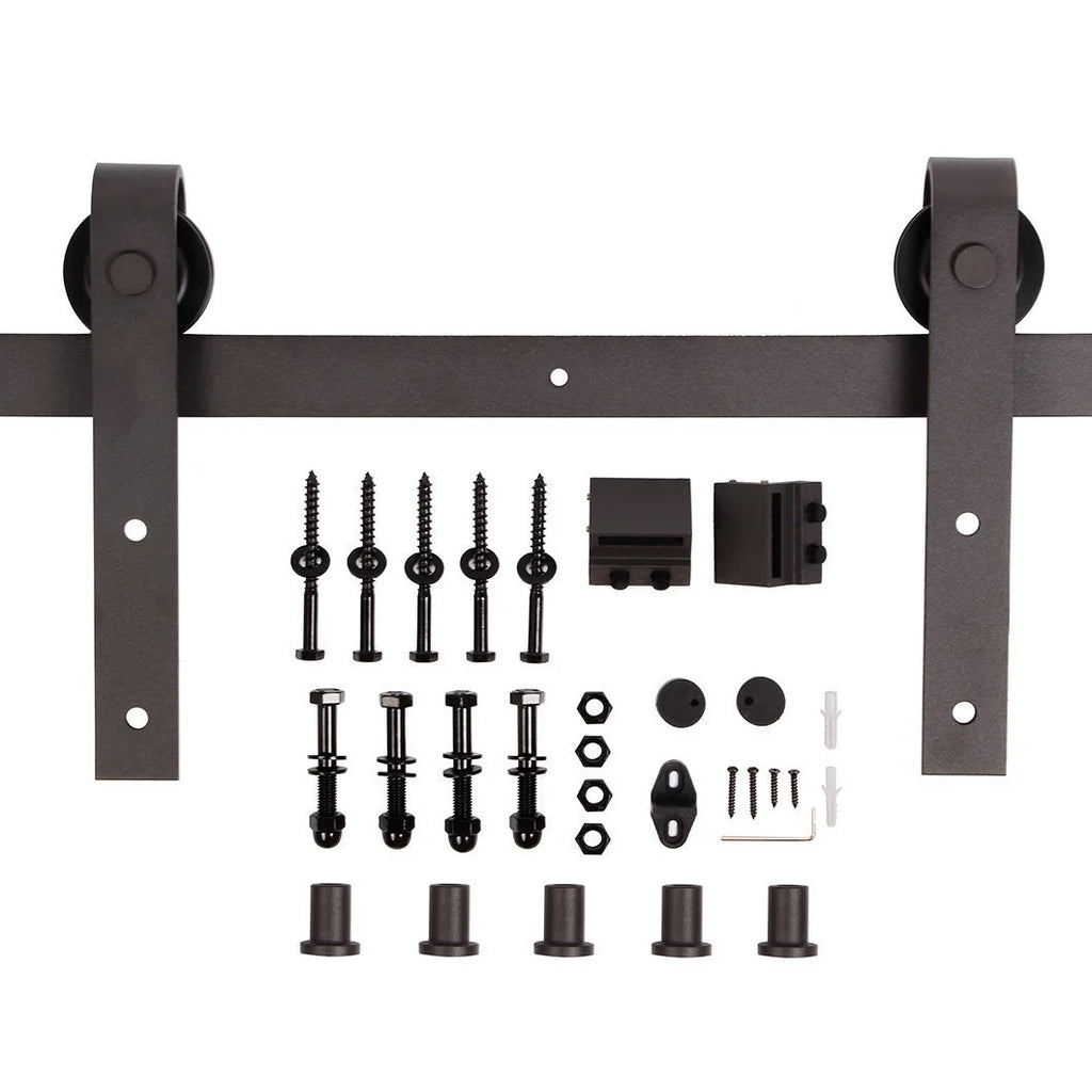 Knotty Pine Wood Sliding Barn Door With Hardware Kit S943